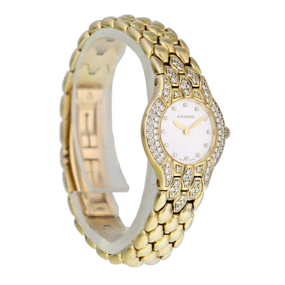 Bucherer Medea Pearl Dial Yellow Gold Ladies Watch - Wristwatch
