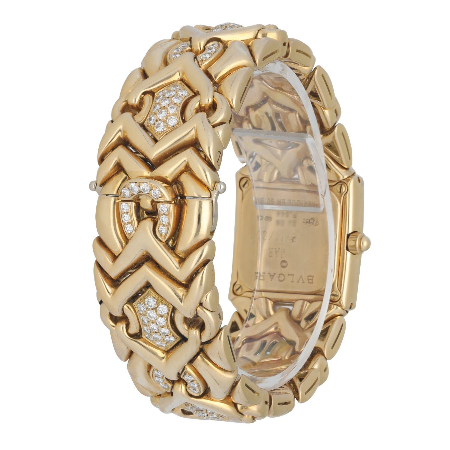 Bulgari Parentesi BJ06 Yellow Gold, Diamond Dial & Bracelet – Phigora