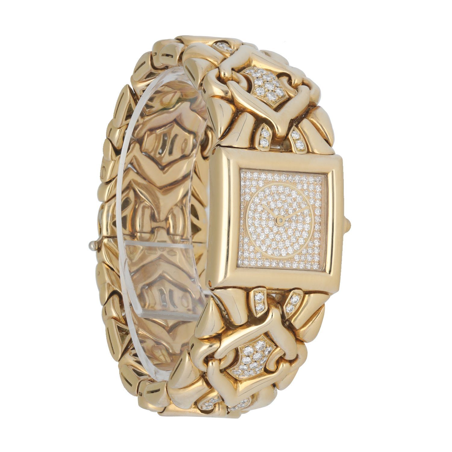 Bulgari Parentesi BJ06 Yellow Gold, Diamond Dial & Bracelet – Phigora