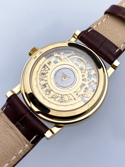 Bvlgari BB.33.GL.SK.P Skeleton 18K Yellow Gold Ladies Watch - Wristwatch