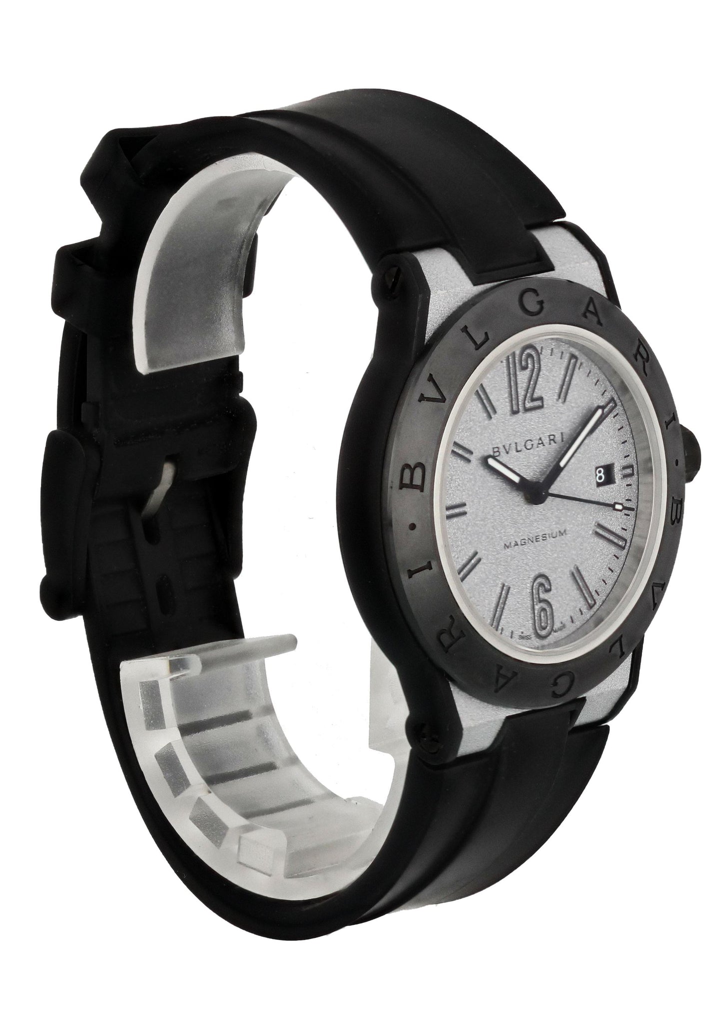 Bvlgari Diagono Magnesium DG 41 SMC Men’s Watch Box Papers - Wristwatch