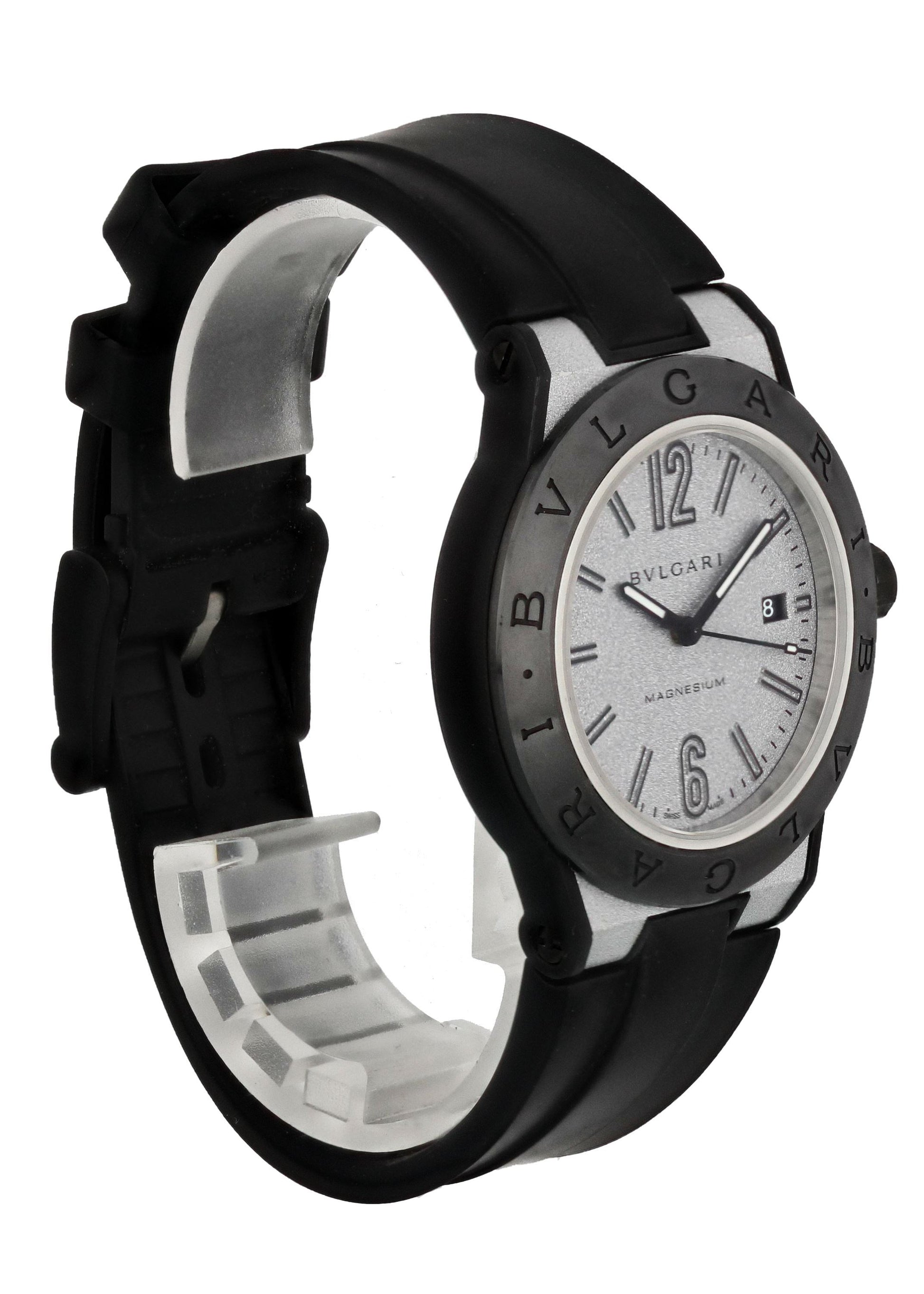 Bvlgari Diagono Magnesium DG 41 SMC Men’s Watch Box Papers - Wristwatch