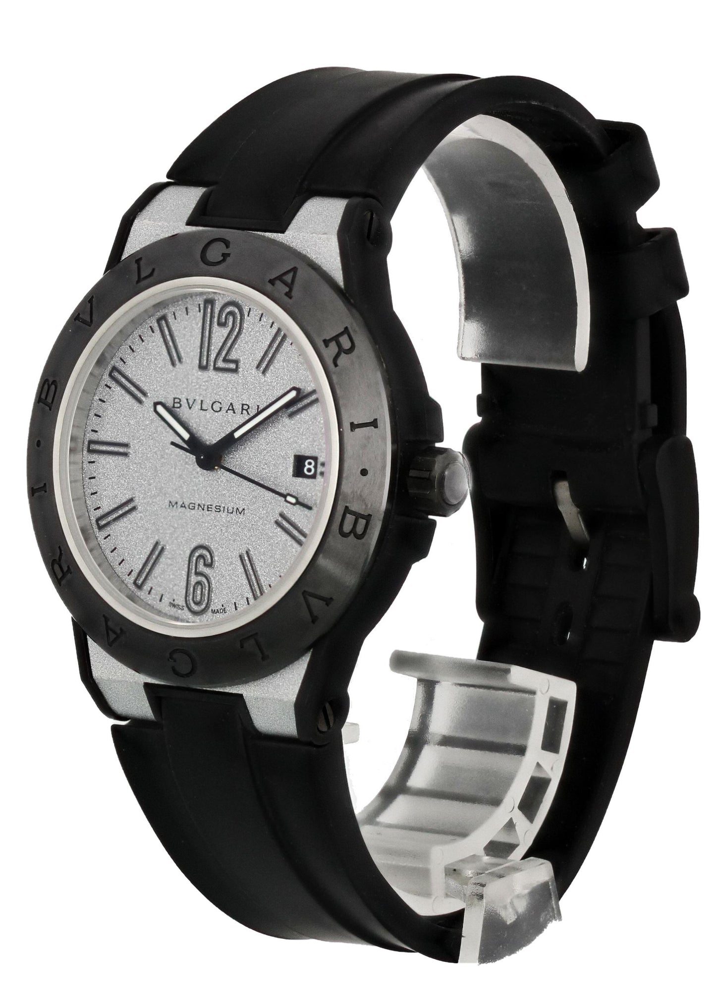Bvlgari Diagono Magnesium DG 41 SMC Men’s Watch Box Papers - Wristwatch