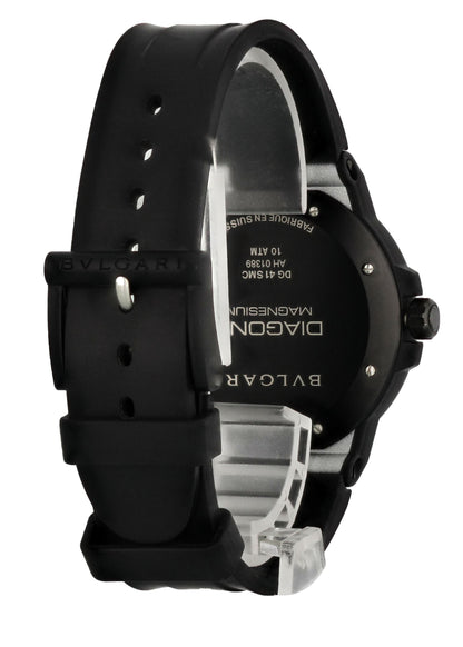 Bvlgari Diagono Magnesium DG 41 SMC Men’s Watch Box Papers - Wristwatch