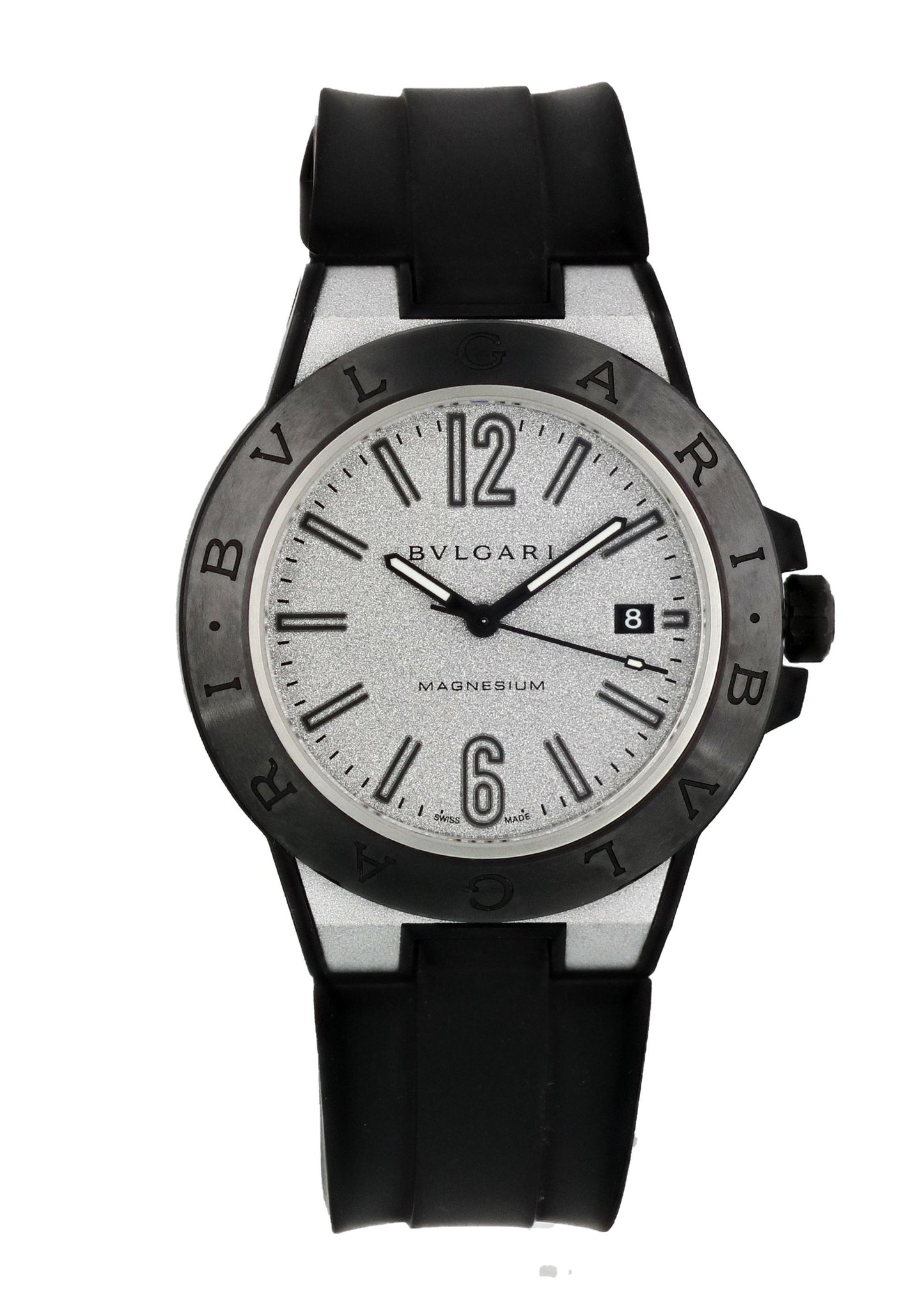 Bvlgari Diagono Magnesium DG 41 SMC Men’s Watch Box Papers - Wristwatch