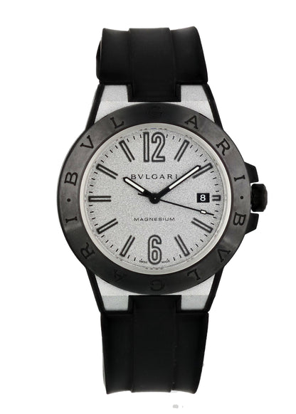 Bvlgari Diagono Magnesium DG 41 SMC Men’s Watch Box Papers - Wristwatch