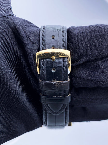 Bvlgari Rettangolo RTC 49 G 18K Yellow Gold Mens Watch