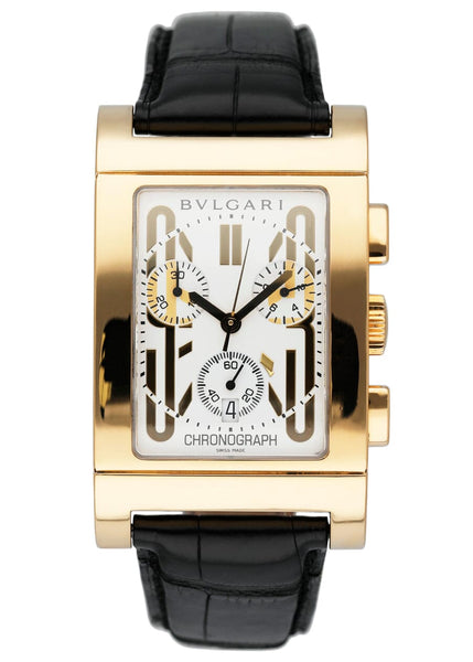 Bvlgari Rettangolo RTC 49 G 18K Yellow Gold Mens Watch – Phigora