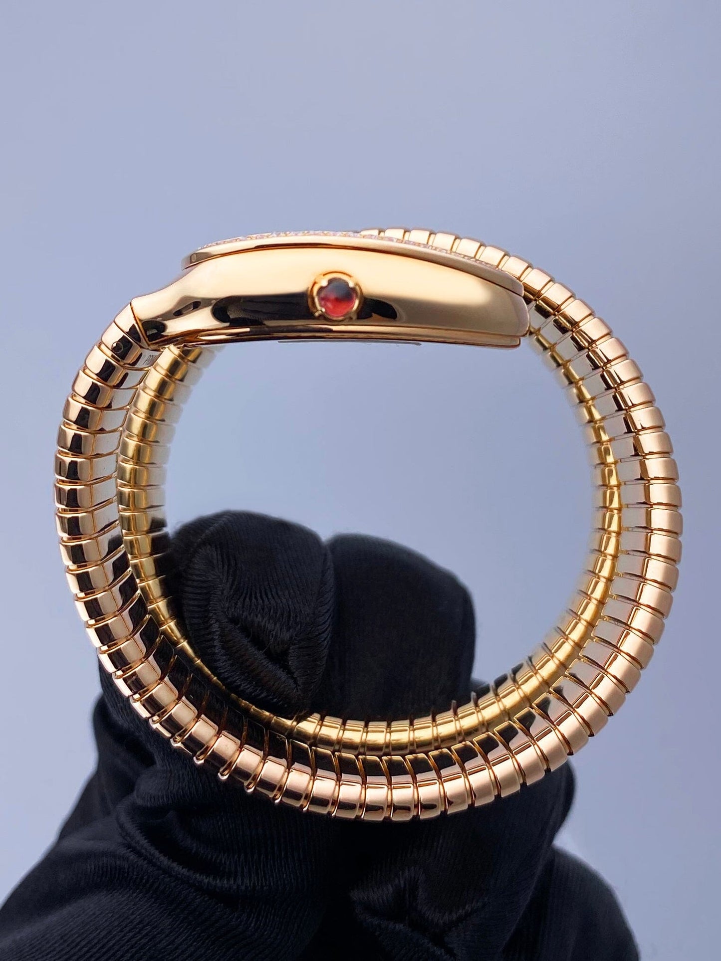 Bvlgari Serpenti 101815 Diamond 18K Rose Gold Ladies Watch - Watches
