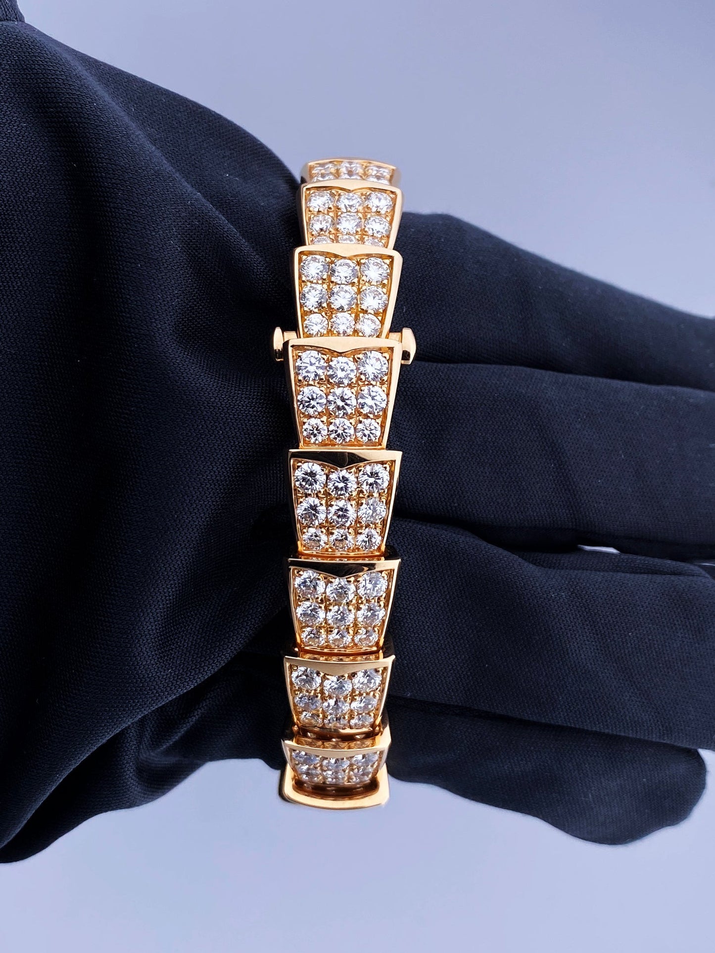 Bvlgari Serpenti MOP Diamond 18K Rose Gold Ladies Watch Box Papers - Virtual