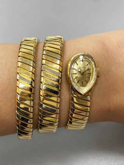 Bvlgari Serpenti Tubogas Tri Color Gold Ladies Watch - Virtual