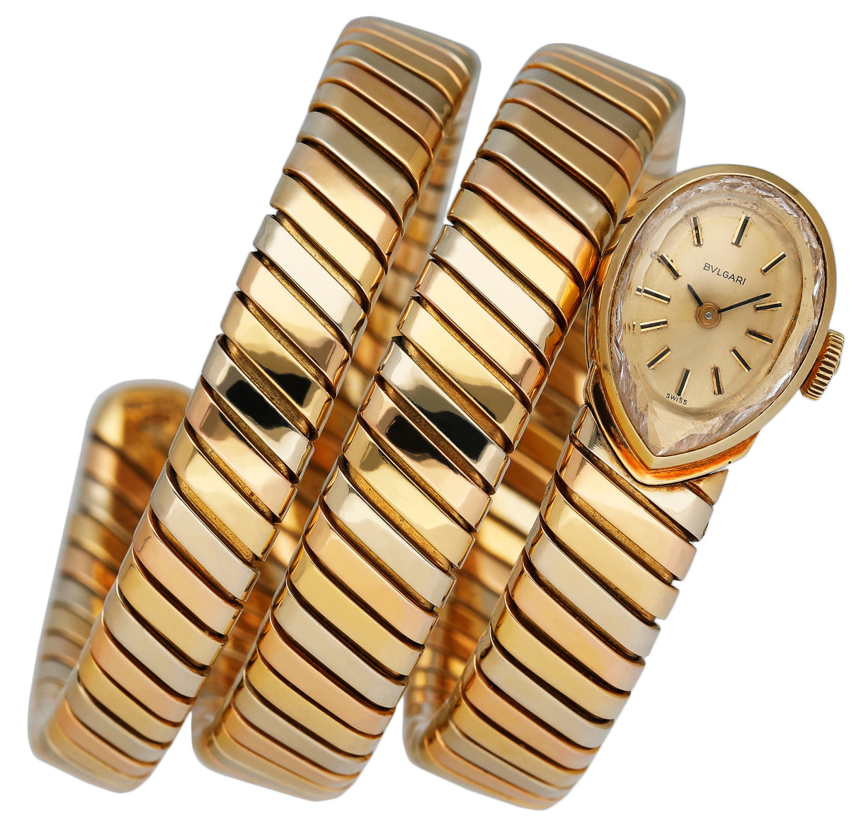 Bvlgari Serpenti Tubogas Tri Color Gold Ladies Watch - Virtual