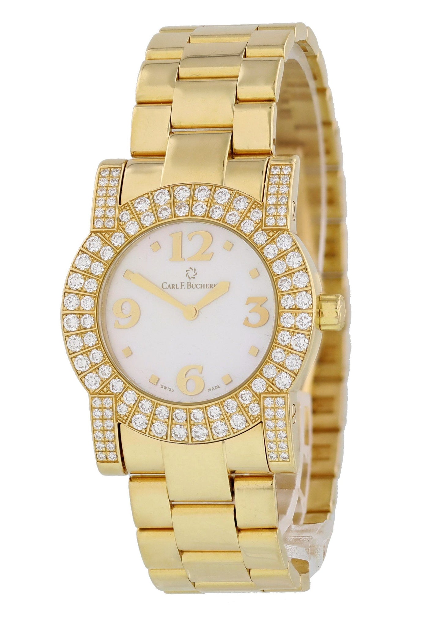 Carl F. Bucherer Pathos 10.510 Diva 18k Yellow Gold Ladies Watch - Wristwatch