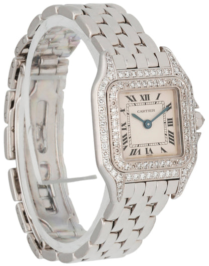 Cartier 1660 18K White Gold & Diamond Ladies Watch