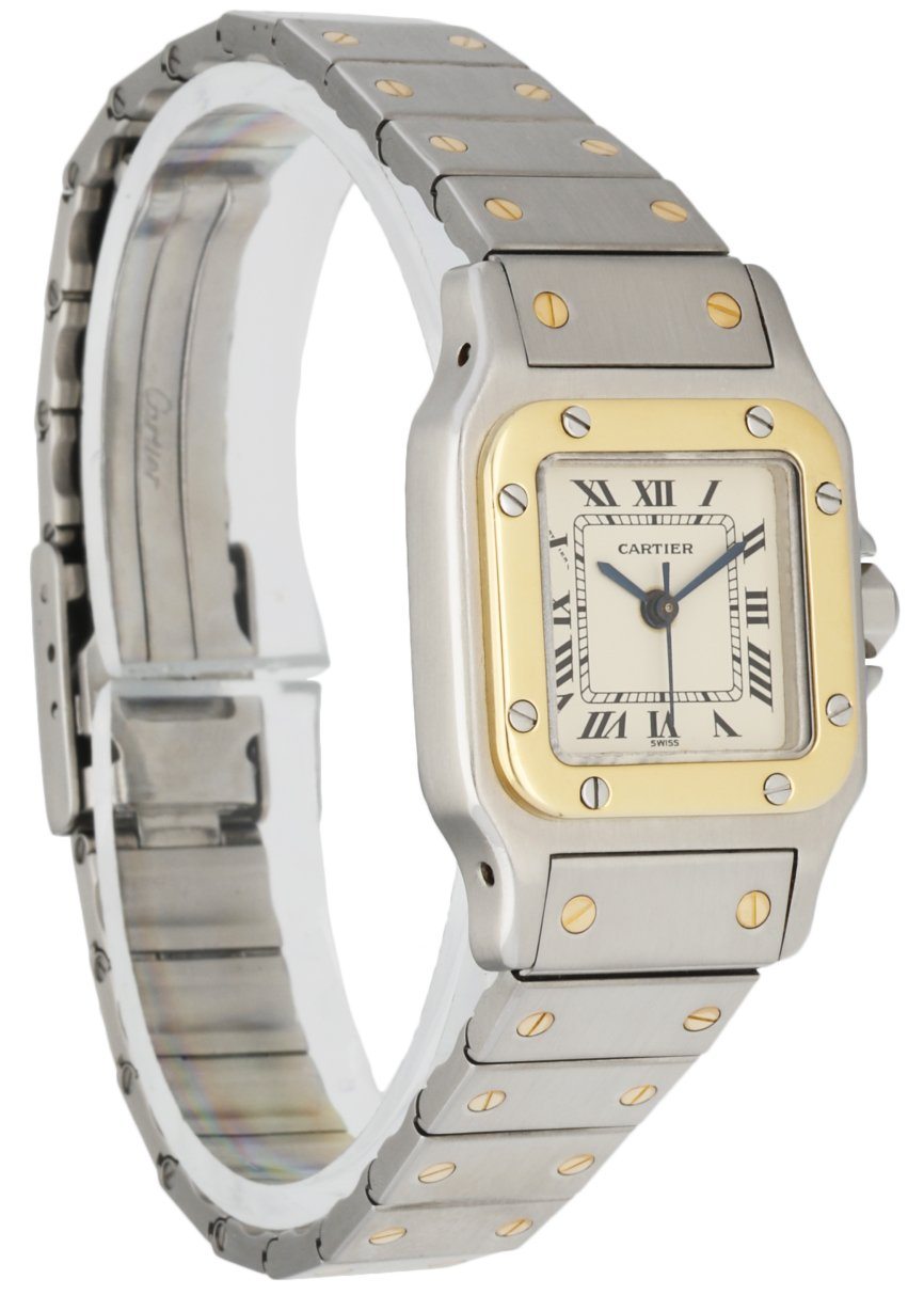 Cartier Santos Galbee Two Tone Ladies Watch - Wristwatch