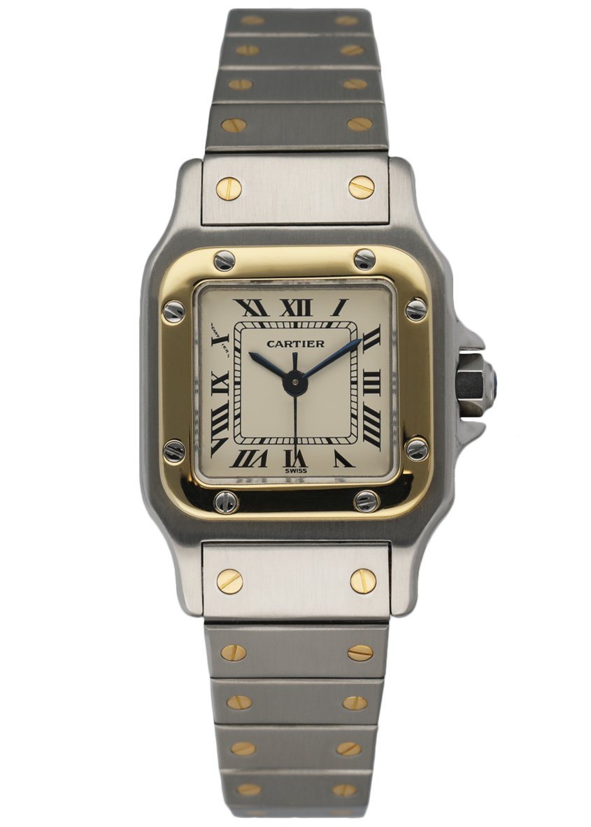 Cartier Santos Galbee Two Tone Ladies Watch - Wristwatch