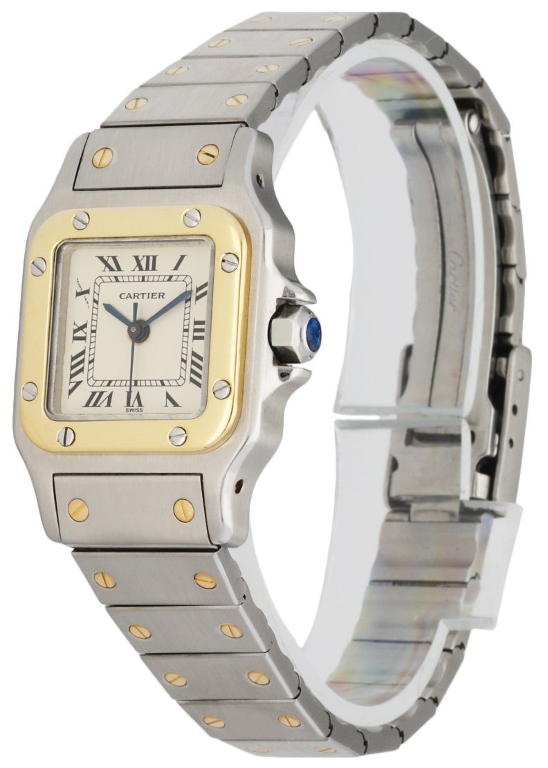 Cartier Santos Galbee Two Tone Ladies Watch - Wristwatch