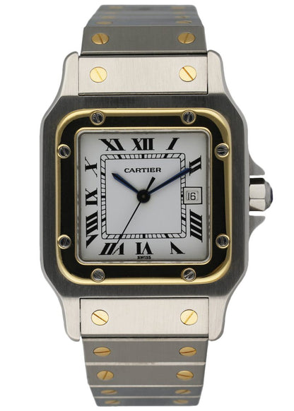 Cartier Santos Galbee Two Tone Ladies Watch