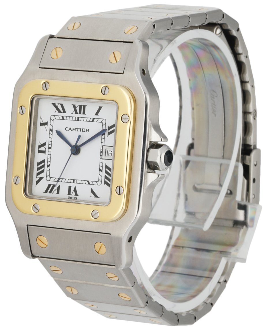 Cartier Santos Galbee Two Tone Ladies Watch