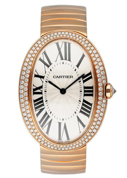 Cartier Baignoire Large WB520003 Diamond 18K Rose Gold Watch