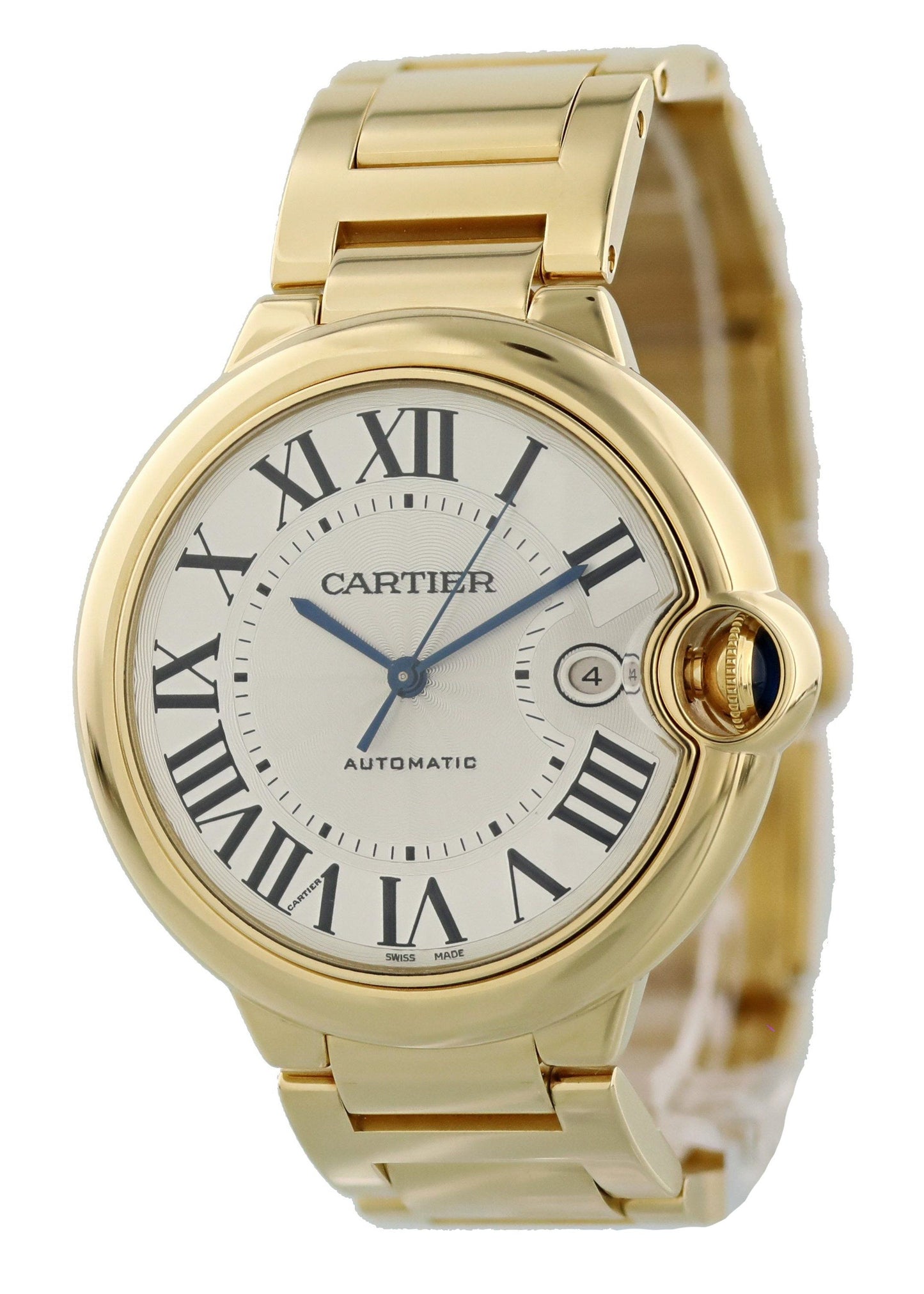 Cartier Ballon Bleu 2998 18k Yellow Gold Mens Watch - Wristwatch