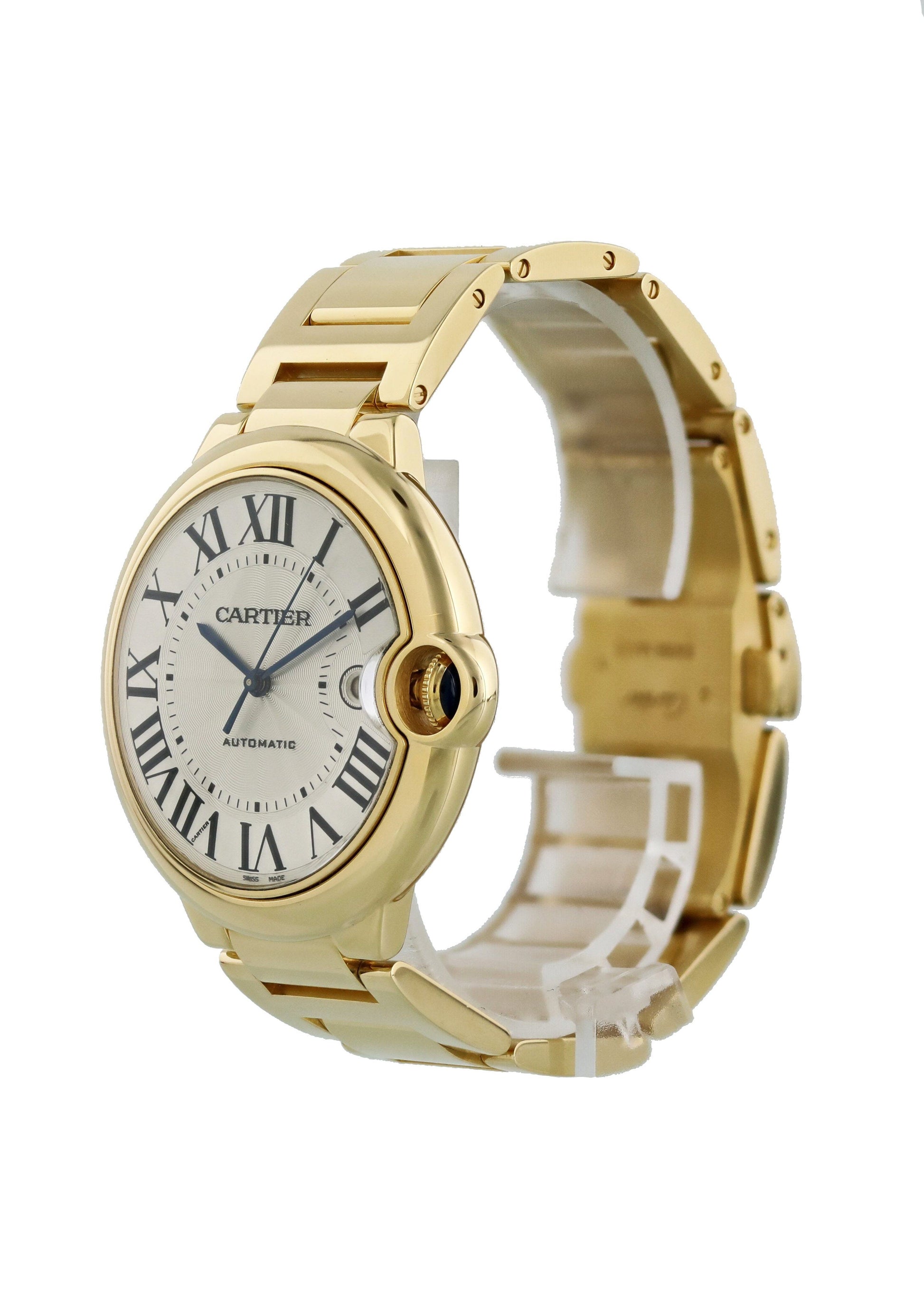 Cartier Ballon Bleu 2998 18k Yellow Gold Mens Watch - Wristwatch