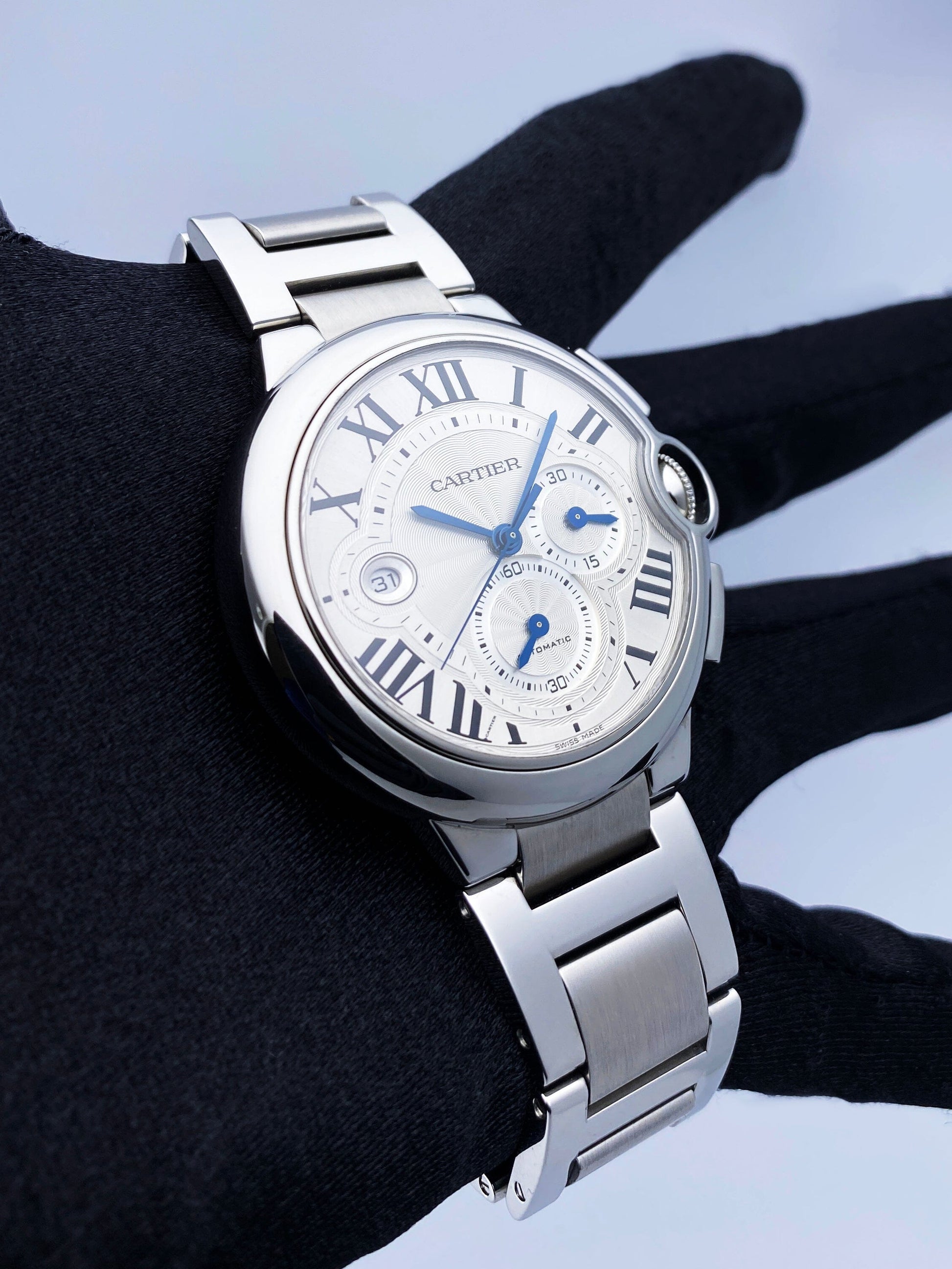 Cartier Ballon Bleu W6920002 Stainless Steel Mens Watch