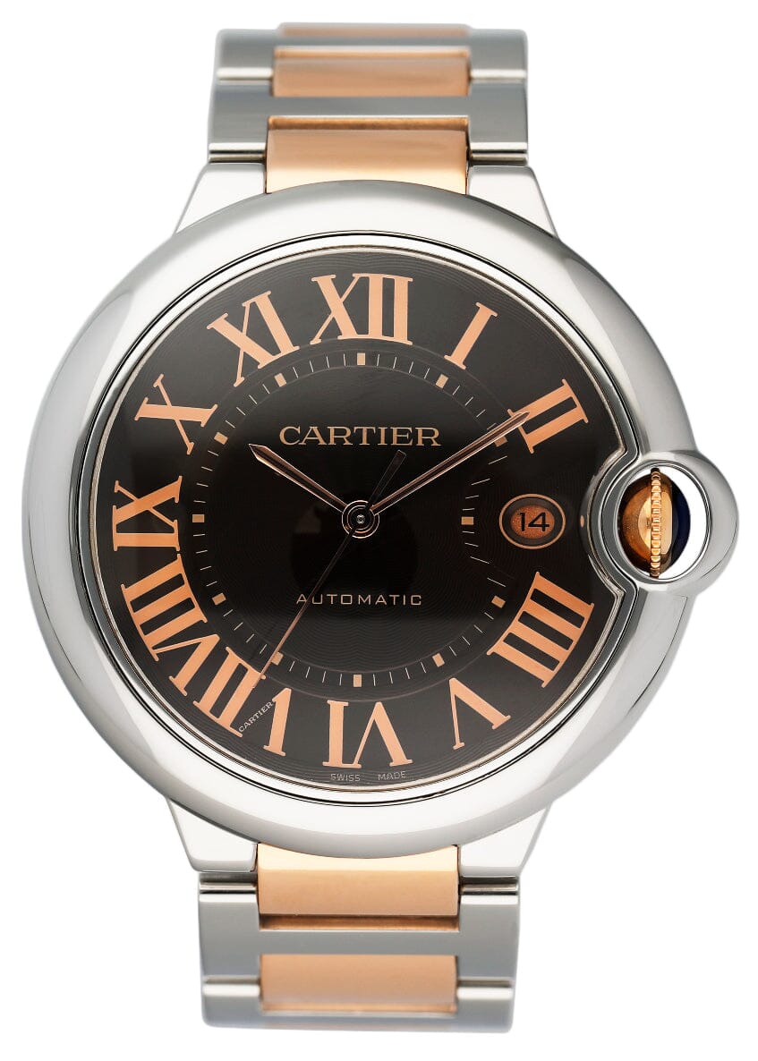 Cartier Ballon Bleu W6920032 Chocolate Dial Two-Tone Rose Gold Ladies Watch