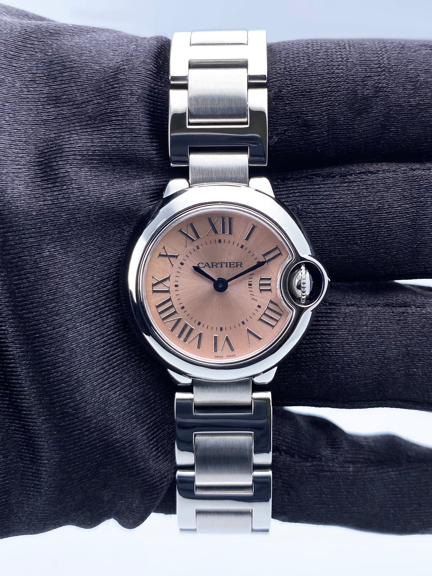 Cartier Ballon Bleu W6920038 Pink Dial Ladies Watch - Watches