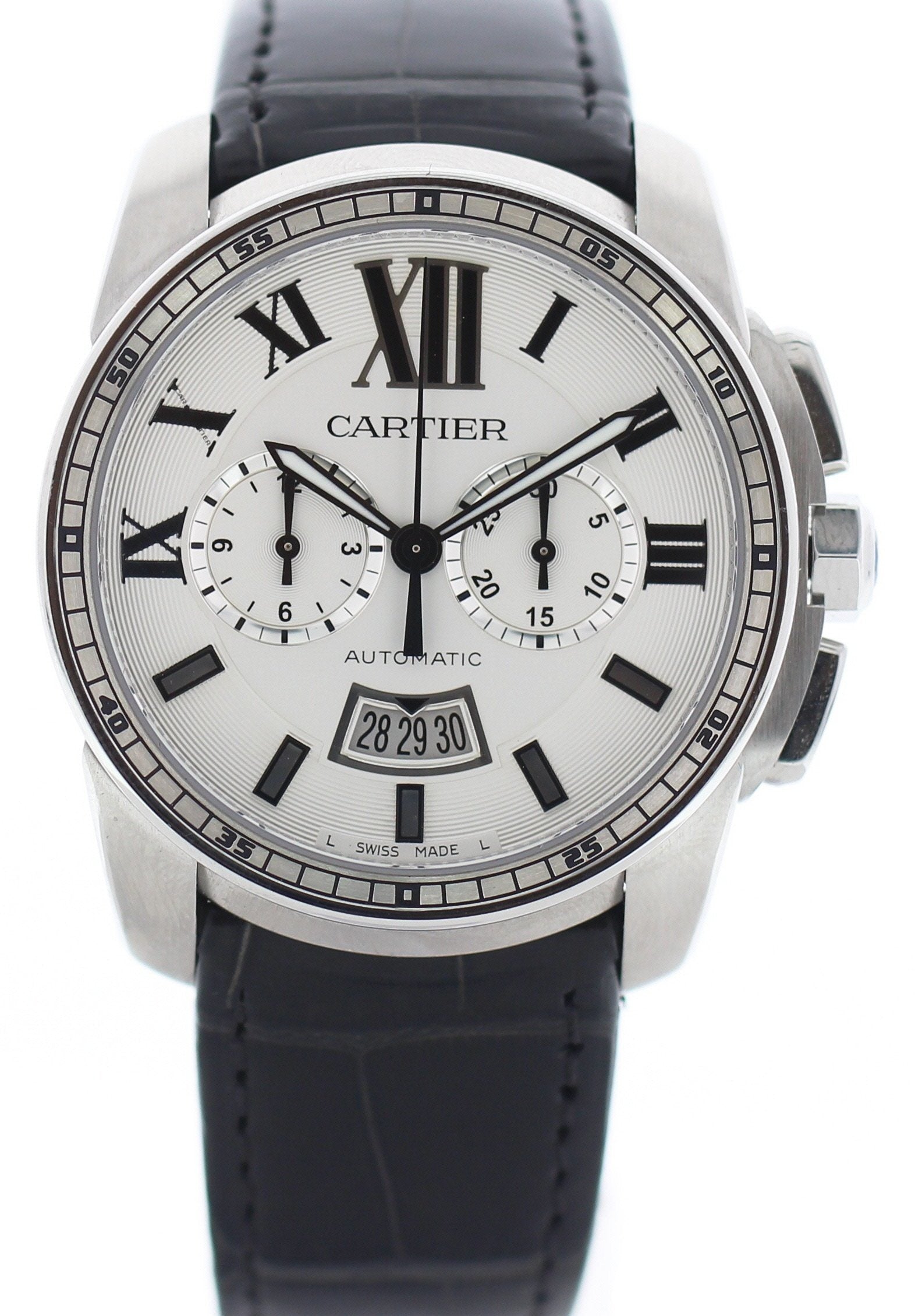 Cartier Calibre Chronograph Stainless Steel 3578 / W7100046 - Wristwatch