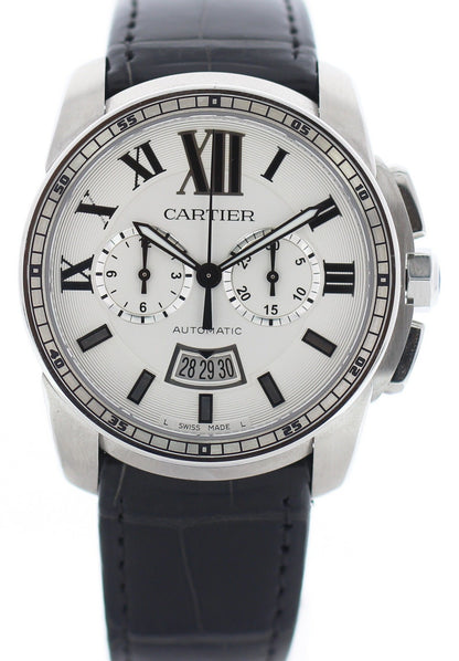 Cartier Calibre Chronograph Stainless Steel 3578 / W7100046 - Wristwatch
