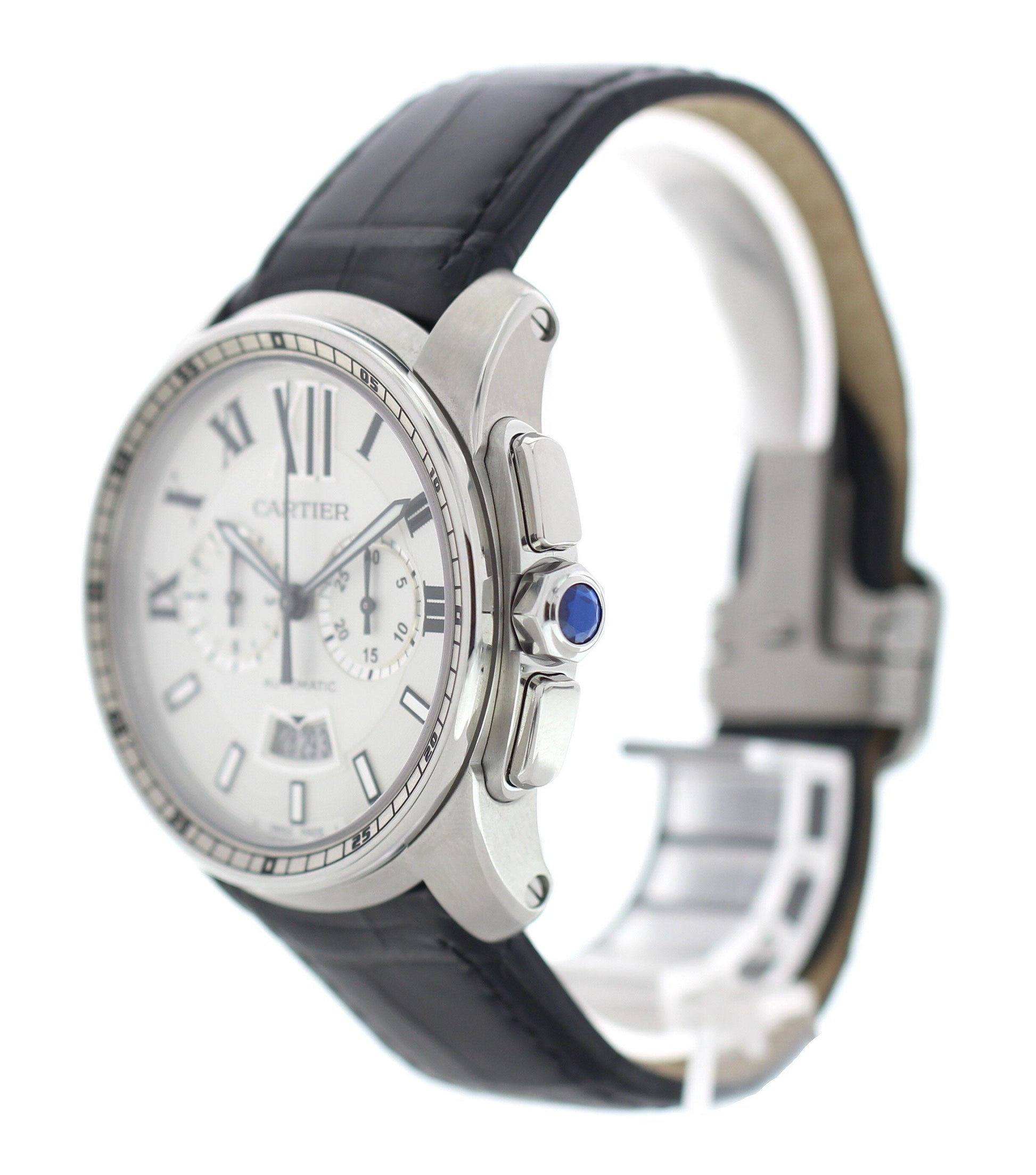 Cartier Calibre Chronograph Stainless Steel 3578 / W7100046 - Wristwatch