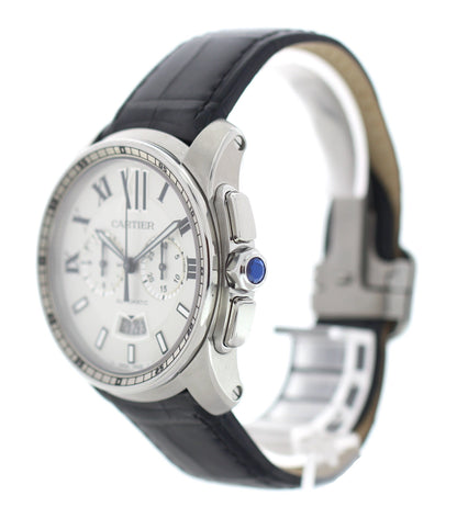 Cartier Calibre Chronograph Stainless Steel 3578 / W7100046 - Wristwatch