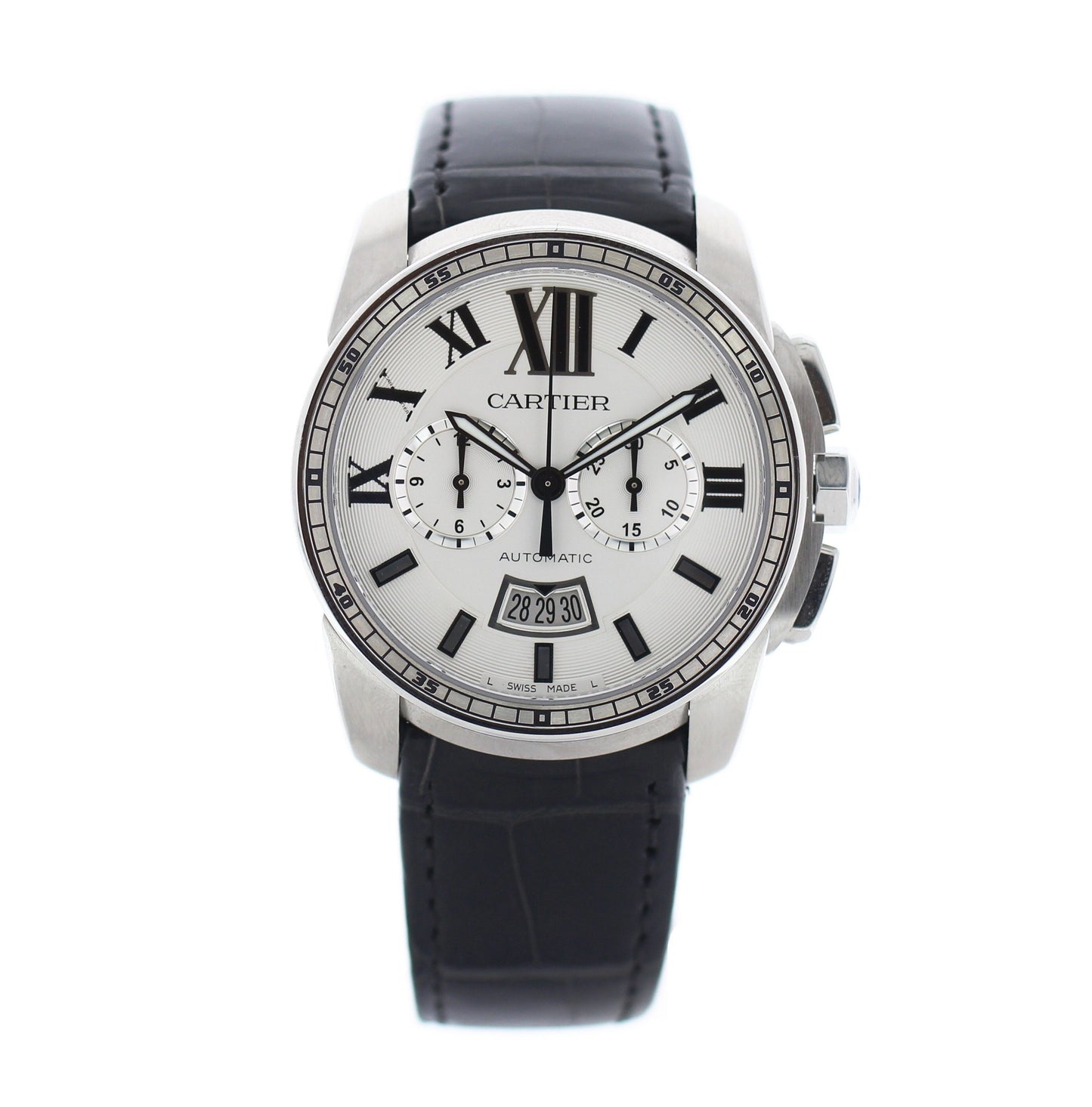 Cartier Calibre Chronograph Stainless Steel 3578 / W7100046 - Wristwatch