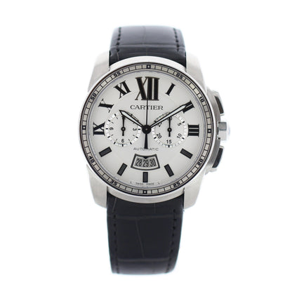Cartier Calibre Chronograph Stainless Steel 3578 / W7100046 - Wristwatch