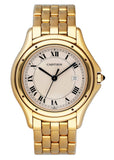Cartier Cougar Figaro W25013B9 18k Yellow Gold Watch - Wristwatch