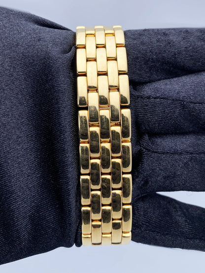 Cartier Cougar Figaro W25013B9 18k Yellow Gold Watch - Wristwatch