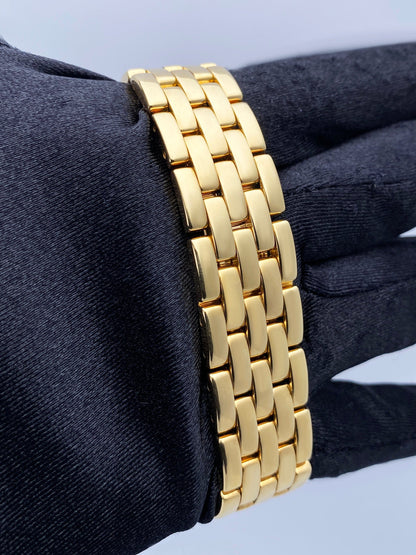 Cartier Cougar Figaro W25013B9 18k Yellow Gold Watch - Wristwatch