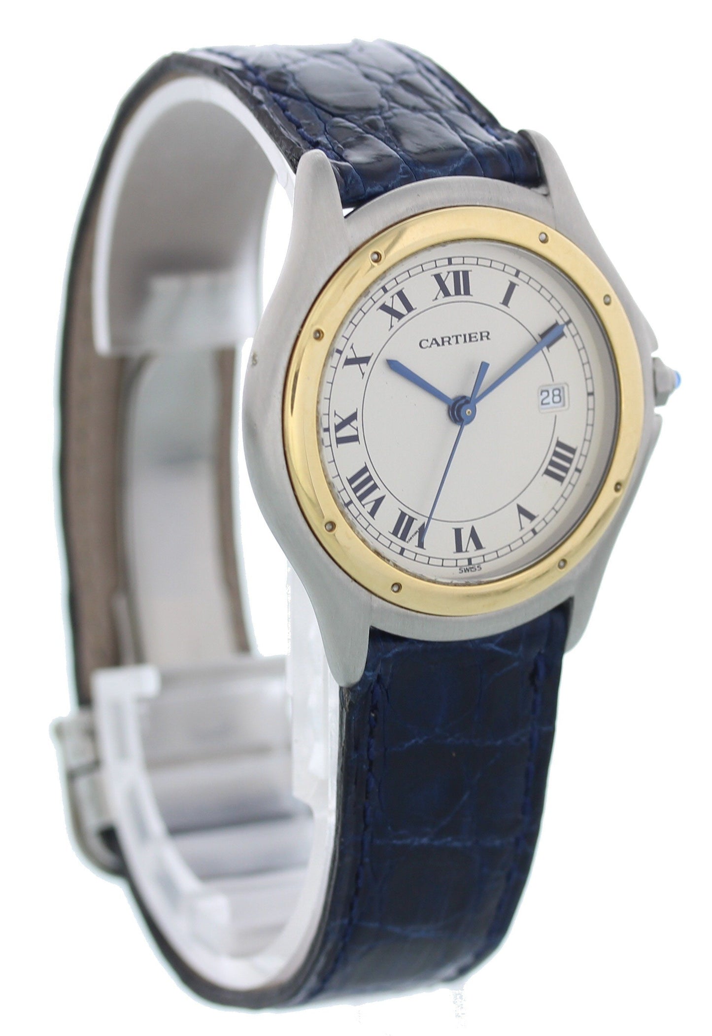 Cartier Cougar Ronde 18k Yellow Gold & Stainless Steel - Wristwatch