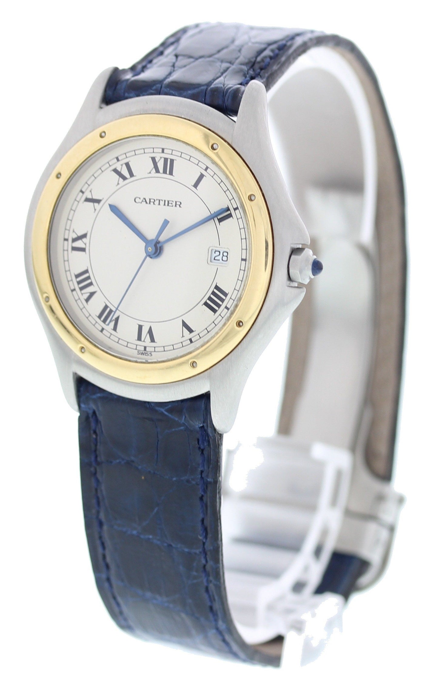 Cartier Cougar Ronde 18k Yellow Gold & Stainless Steel - Wristwatch