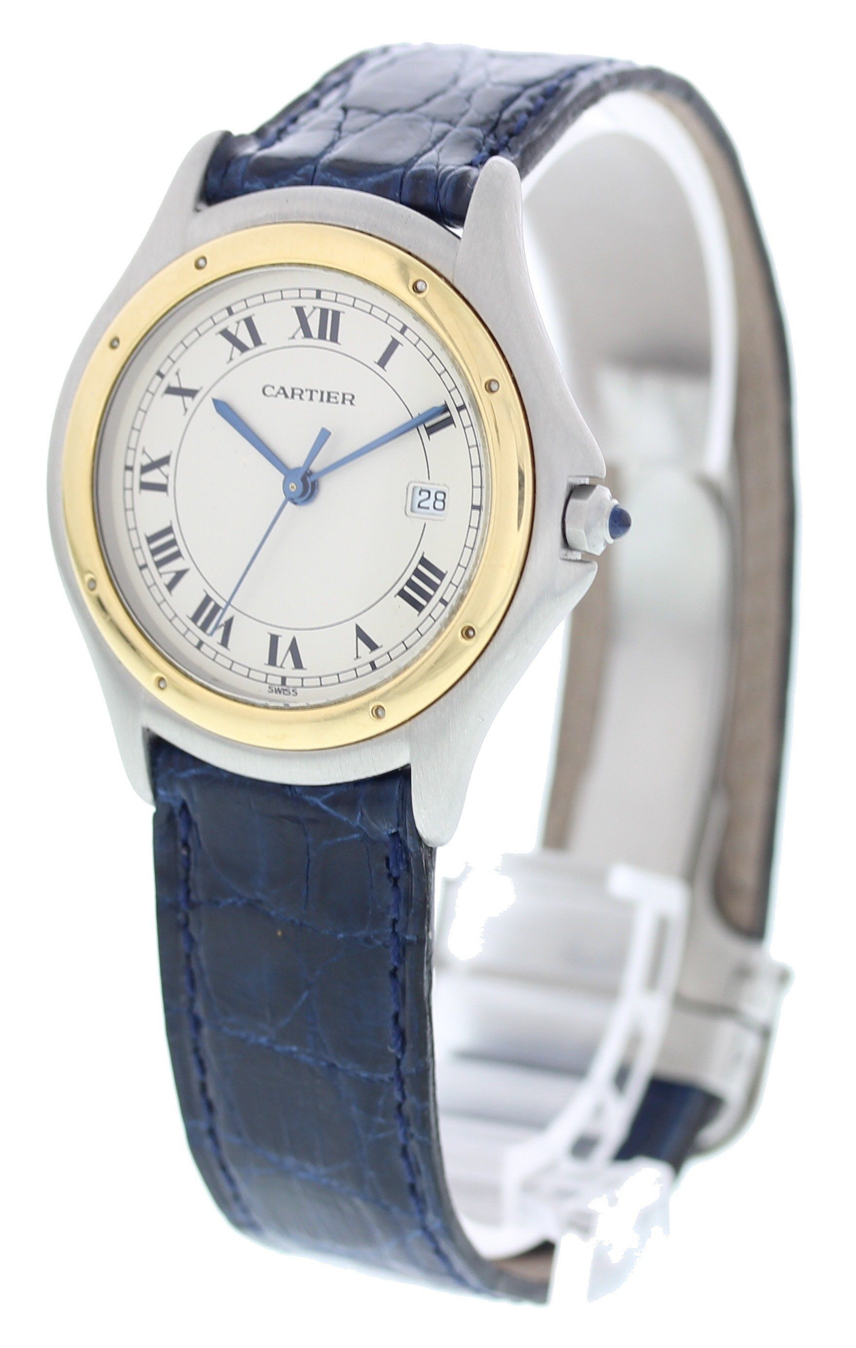 Cartier Cougar Ronde 18k Yellow Gold & Stainless Steel - Wristwatch