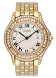Cartier Cougar WF8006B9 Diamond 18K Yellow Gold Watch - Wristwatch