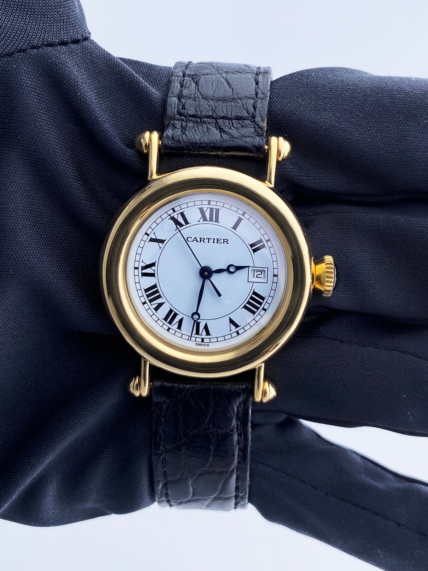 Cartier Diabolo 1420 18K Yellow Gold Ladies Watch