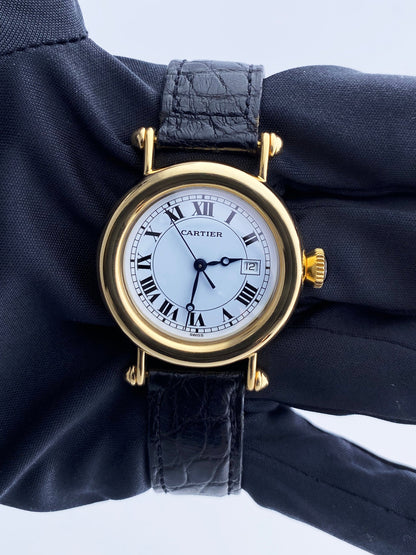 Cartier Diabolo 1420 18K Yellow Gold Ladies Watch