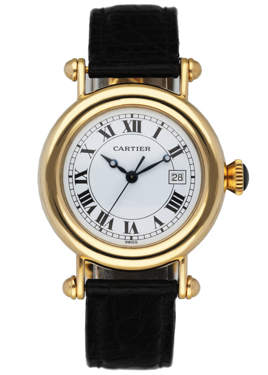Cartier Diabolo 1420 18K Yellow Gold Ladies Watch - Wristwatch