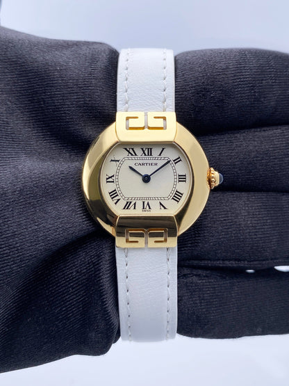 Cartier Ellipse W1513656 Art Deco 18K Yellow Gold Ladies Watch - Watches