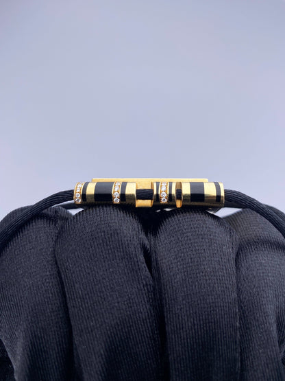 Cartier LIBRE FÉLINE WJ302771 Diamond Yellow Gold Enamel Necklace Watch