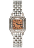 Cartier Mini 2363 18K White Gold & Diamond Ladies Watch Box & Papers