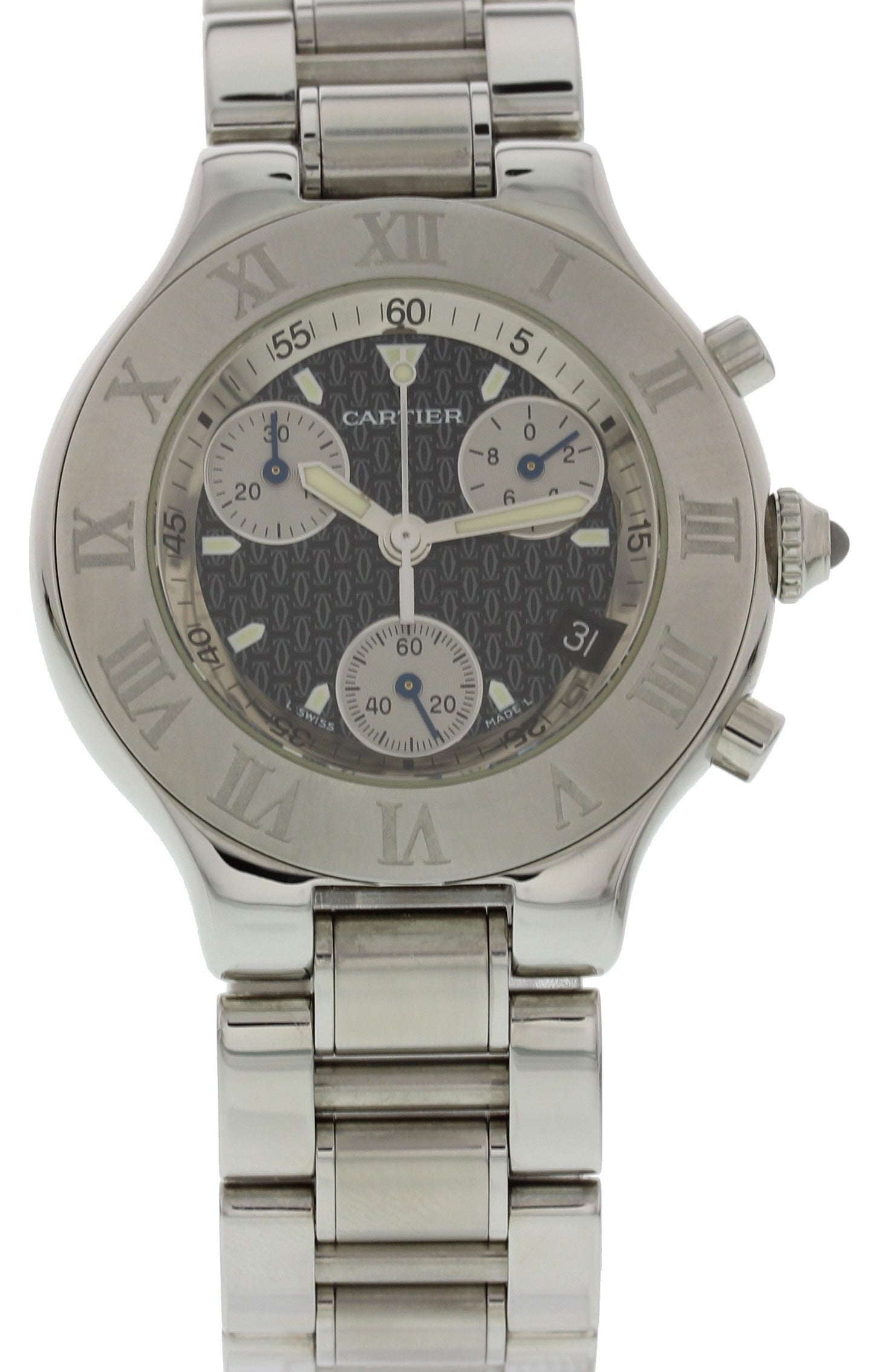 Cartier Must 21 Chronoscaph Stainless Steel 2424 - Wristwatch