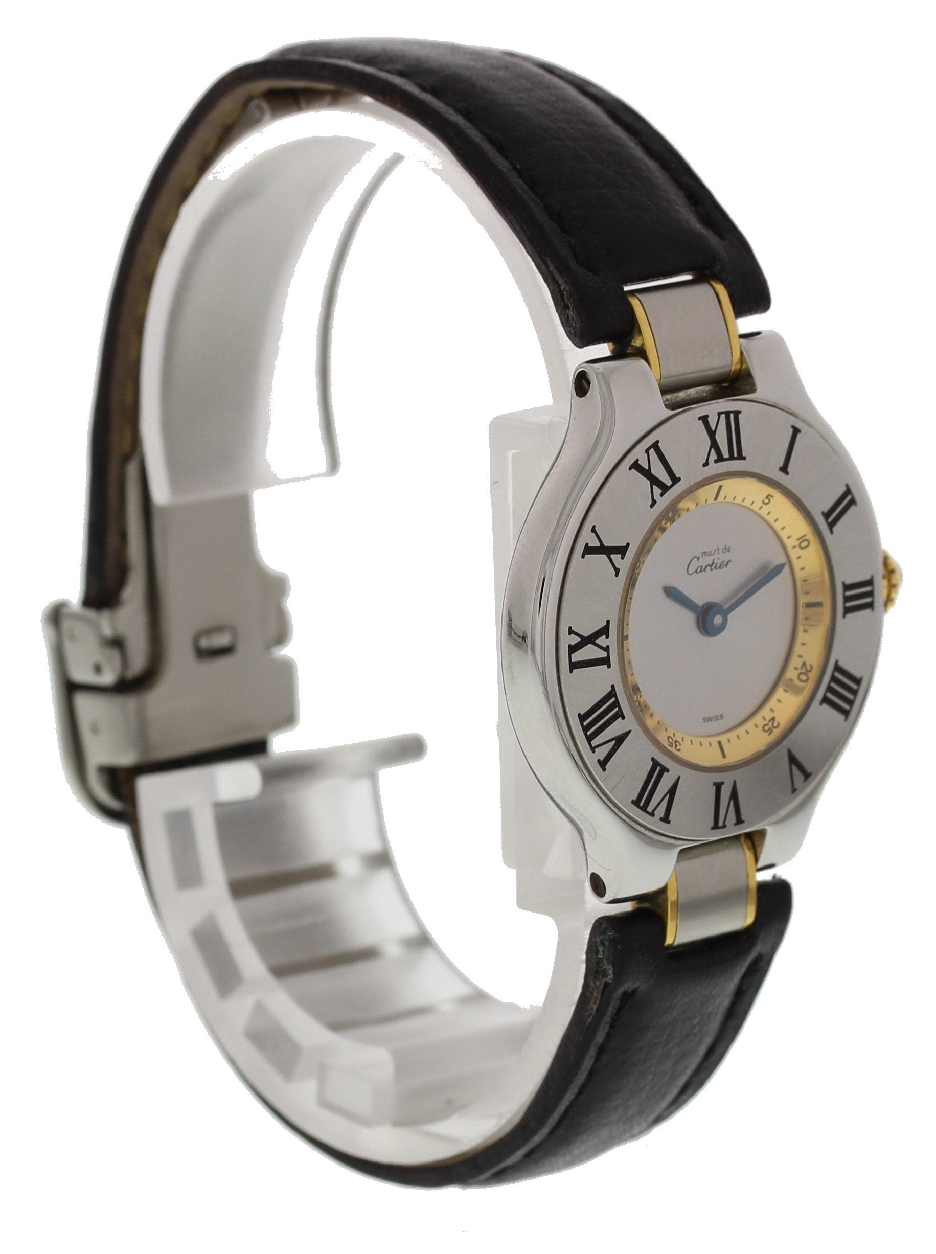Cartier Must 21 SS/18K YG 1340 W/ Papers And Booklet